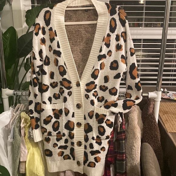 Who what wear Leopard Cardigan - Picture 2 of 7